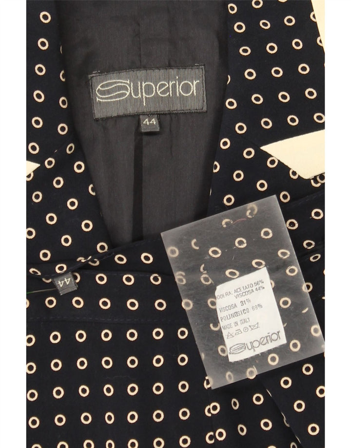 SUPERIOR 2-teiliges Rockset für Damen IT 44 Medium W30 Marineblau gepunktet