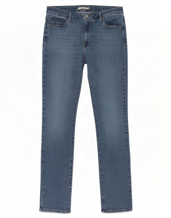 Levi's Damen 712 Slim Jeans W32 L34 Blaue Baumwolle