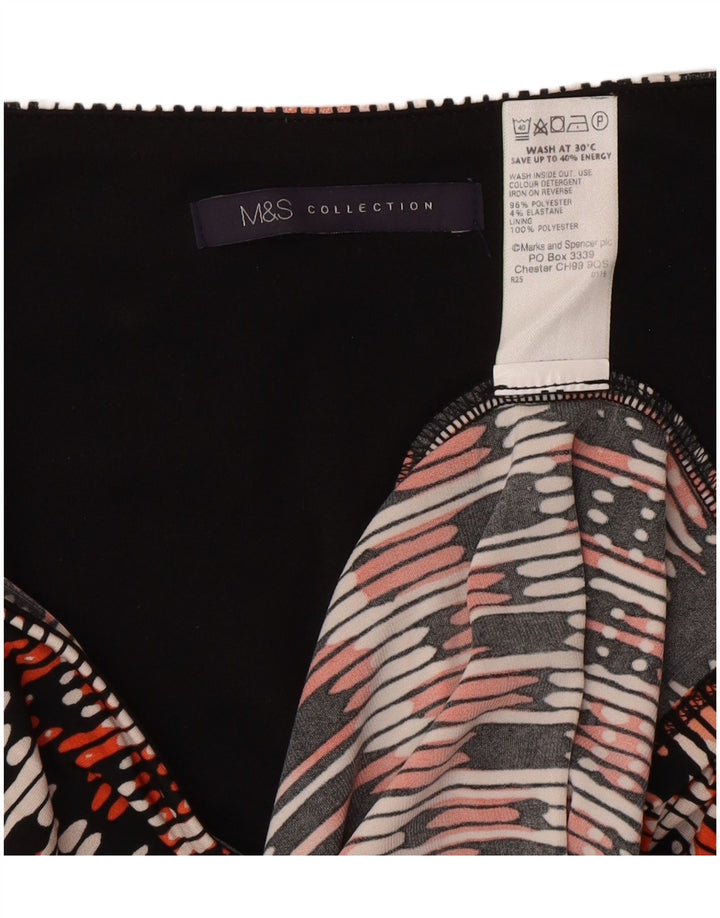 Marks & Spencer Damen Etuikleid UK 16 Large Mehrfarbig Geometrisch