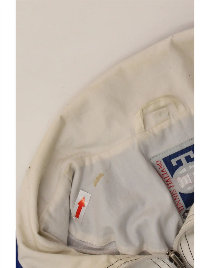 Lotto Herren-Trainingsanzug mit grafischem Oberteil, groß, blau, Farbblock-Polyester