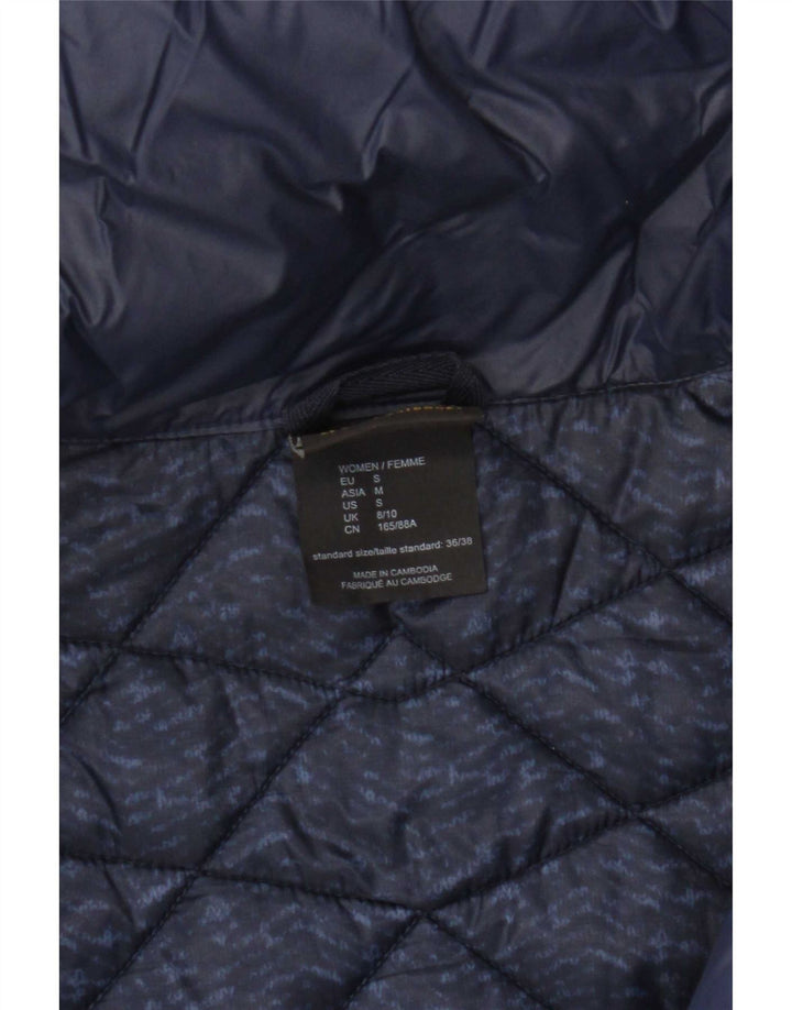 Jack Wolfskin Damen Wattierte Jacke UK 8/10 Small Marineblaues Nylon