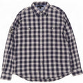 Tommy Hilfiger Herren-Flanellhemd, groß, marineblau, kariert, Baumwolle