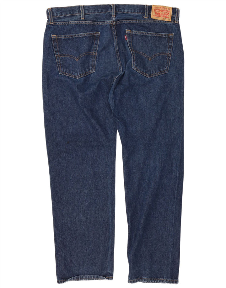 Levi's Herren 505 Straight Jeans W40 L30 Marineblau Baumwolle