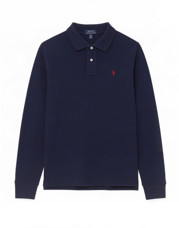 Polo Ralph Lauren Langarm-Poloshirt für Jungen, 14–15 Jahre, Größe L, Marineblau