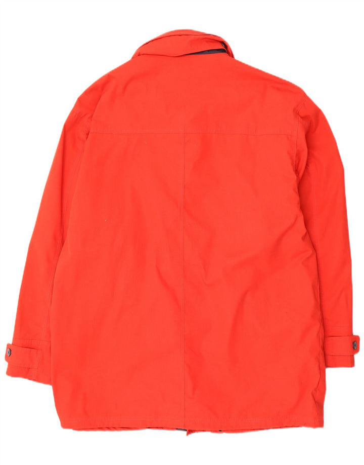 Green Leaves Herren-Windbreaker-Jacke, UK 42, XL, rotes Polyester