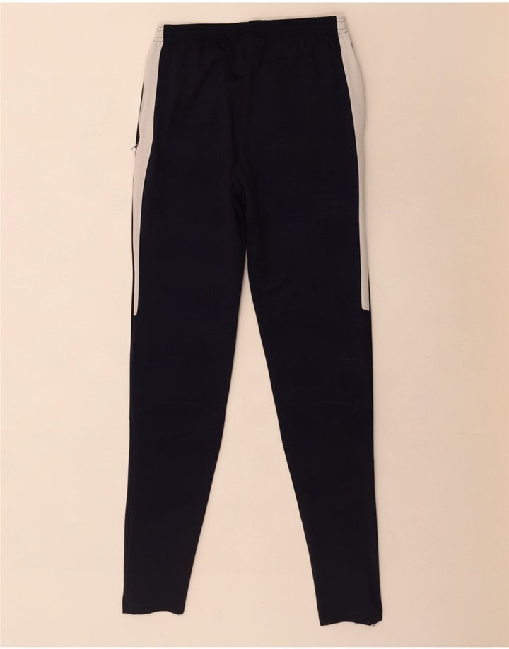 Nike Herren Dri Fit Trainingshose, Größe S, marineblaues Farbblock-Polyester