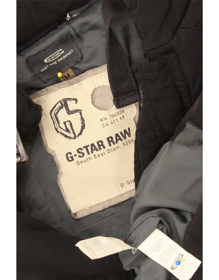 G-Star Herren Wattierte Jacke UK 38 Mittelschwarzes Nylon