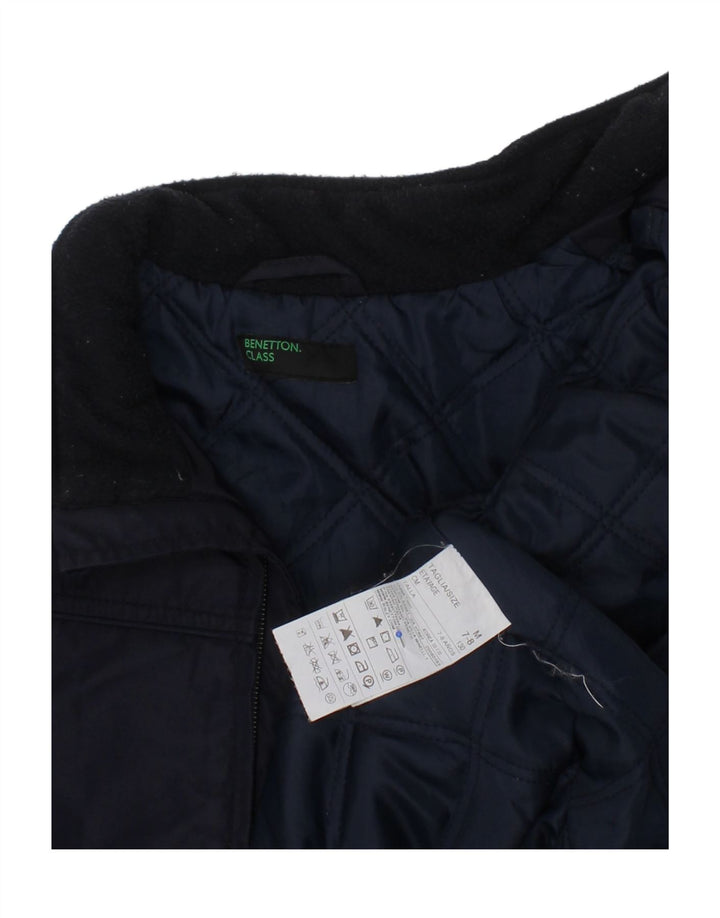 BENETTON Boys Bomber Jacket 7-8 Years Navy Blue Polyamide Vintage Benetton and Second-Hand Benetton from Messina Hembry 