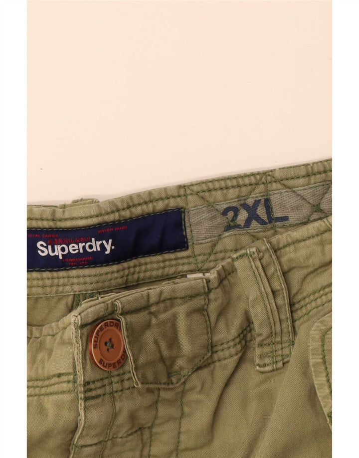 Superdry Herren Cargoshorts 2XL W40 Khaki Baumwolle