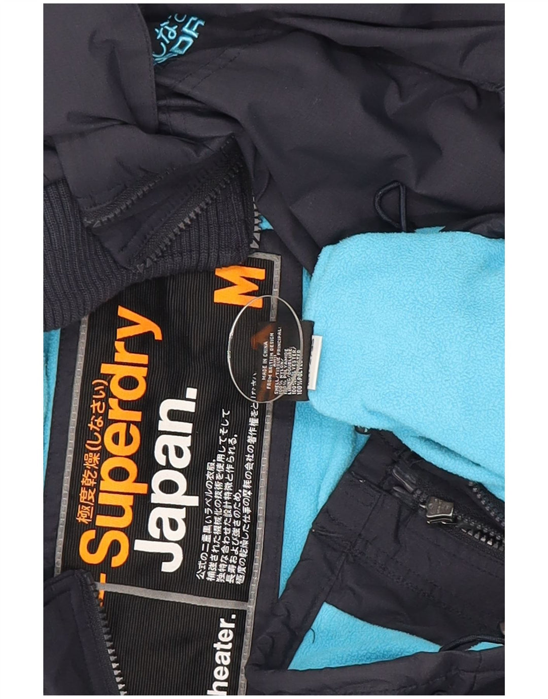Superdry Damen Windcheater Windjacke UK 14 Medium Marineblau