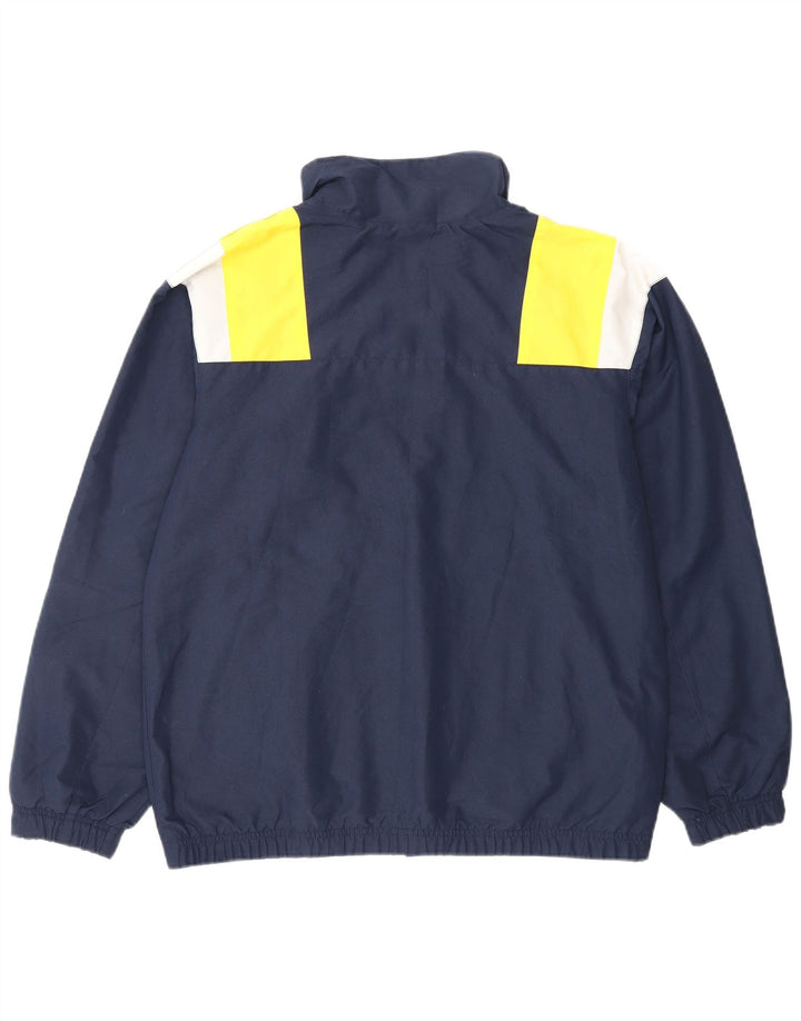 NIKE Boys Rain Jacket 13-14 Years XL Navy Blue Colourblock Polyester