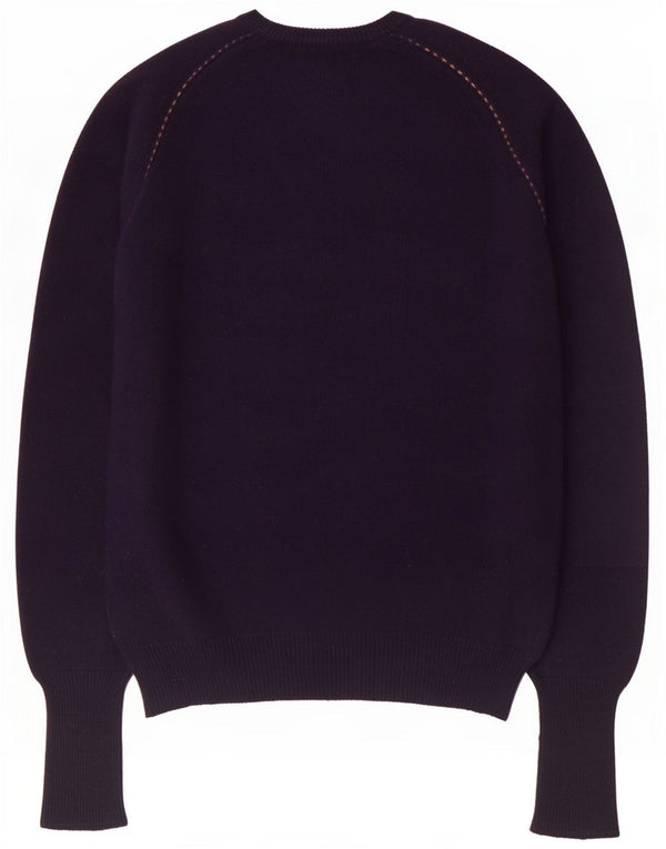 John Ashfield Damen-Pullover mit U-Boot-Ausschnitt IT 48 XL Marineblaue Wolle