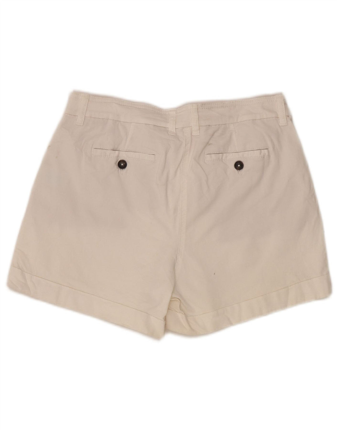 Boden Damen Chinoshorts UK 12 Medium W30 Weiße Baumwolle