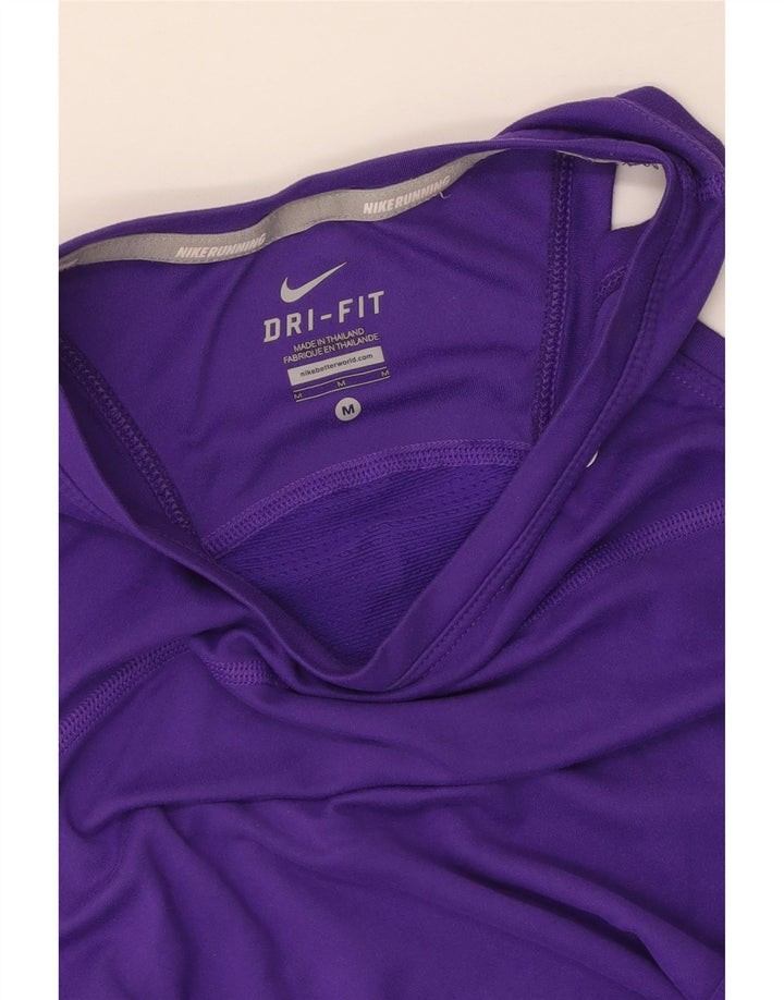 NIKE Damen Dri Fit Weste Top UK 12 Medium Lila