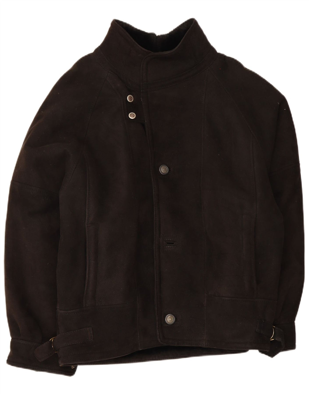 Vintage Herren-Lammfelljacke IT 50 Large Black