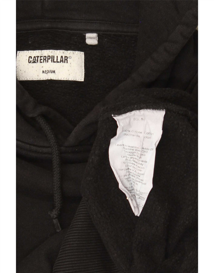 Caterpillar Herren-Kapuzenpullover aus mittelschwarzer Baumwolle