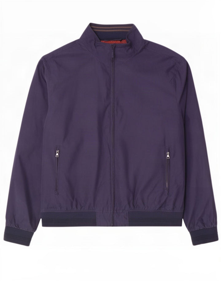 Marks & Spencer Herren Bomberjacke UK 46 3XL Marineblau Polyester