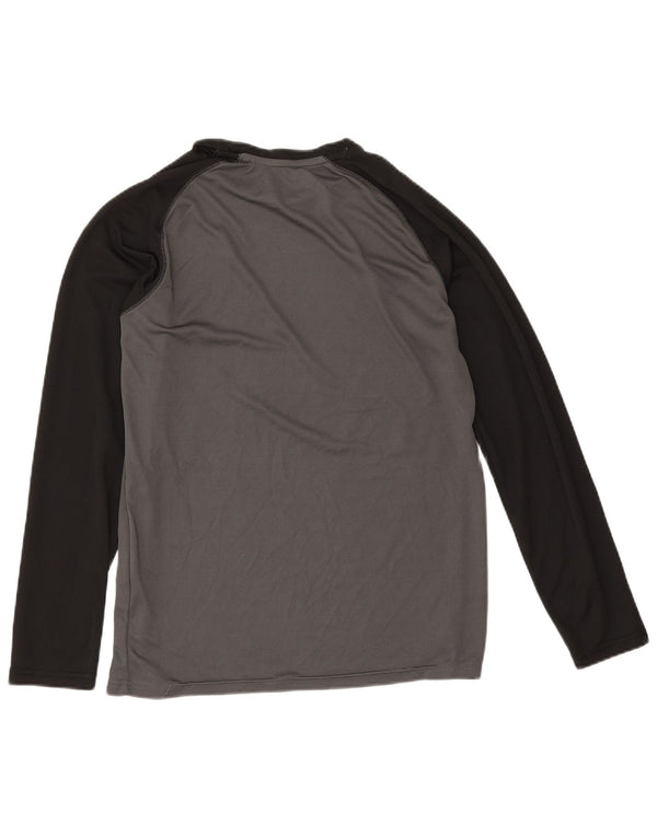 Mountain Warehouse IsoCool-Oberteil für Herren, langärmlig, klein, Grau, Farbblock