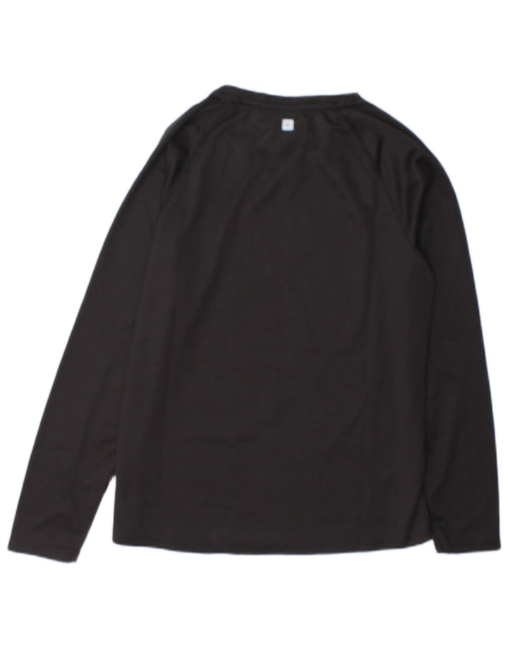 Mountain Warehouse Herren-Oberteil, langärmlig, UK 14, Größe L, Schwarz, Polyester