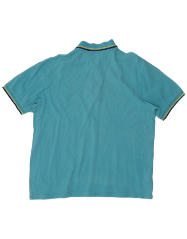 Fred Perry Herren-Poloshirt XL, blau gestreift, Baumwolle