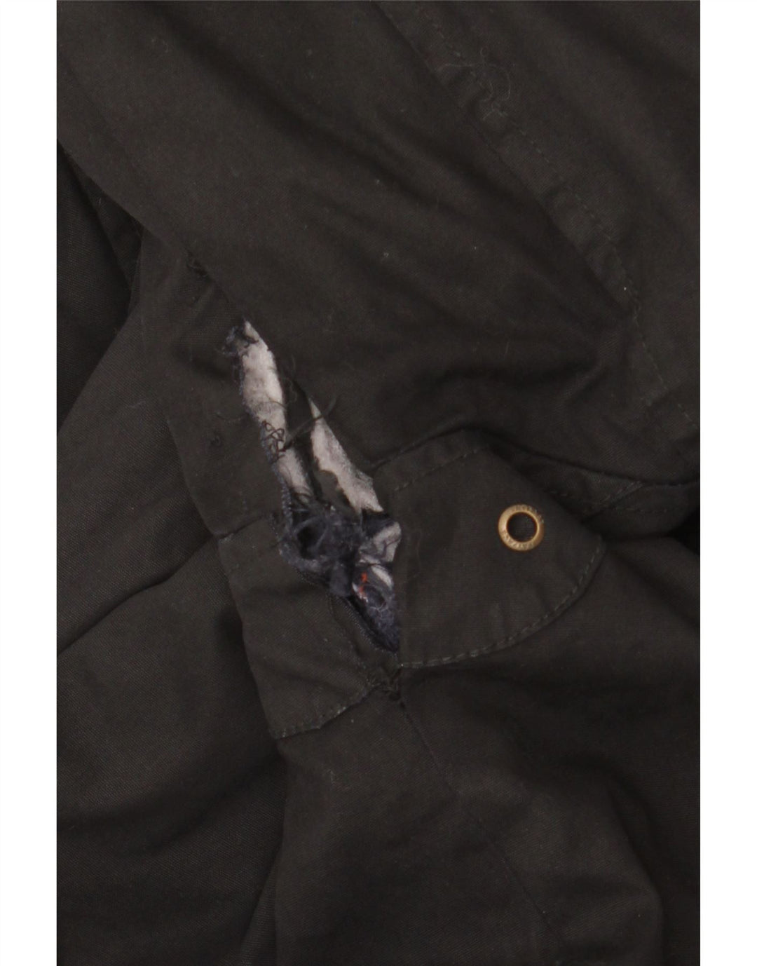 Fat Face Herrenjacke aus gewachster Baumwolle, Größe 40, Schwarz