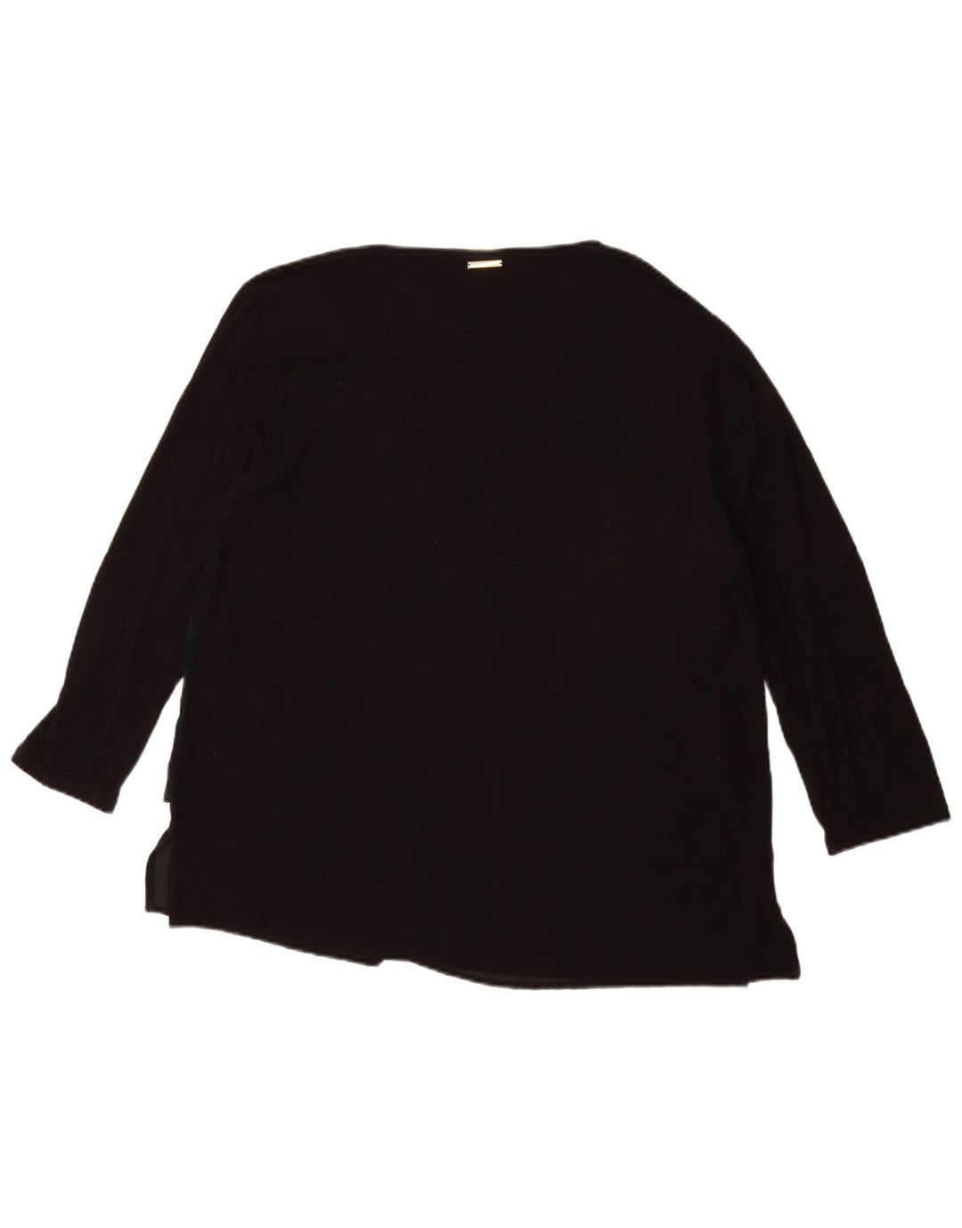 MICHAEL KORS Damen Top 3/4 Ärmel UK 18 XL Schwarz Synthetik