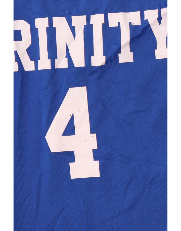 NIKE Damen Grafik-T-Shirt-Oberteil UK 10 Small Blaues Colourblock-Polyester