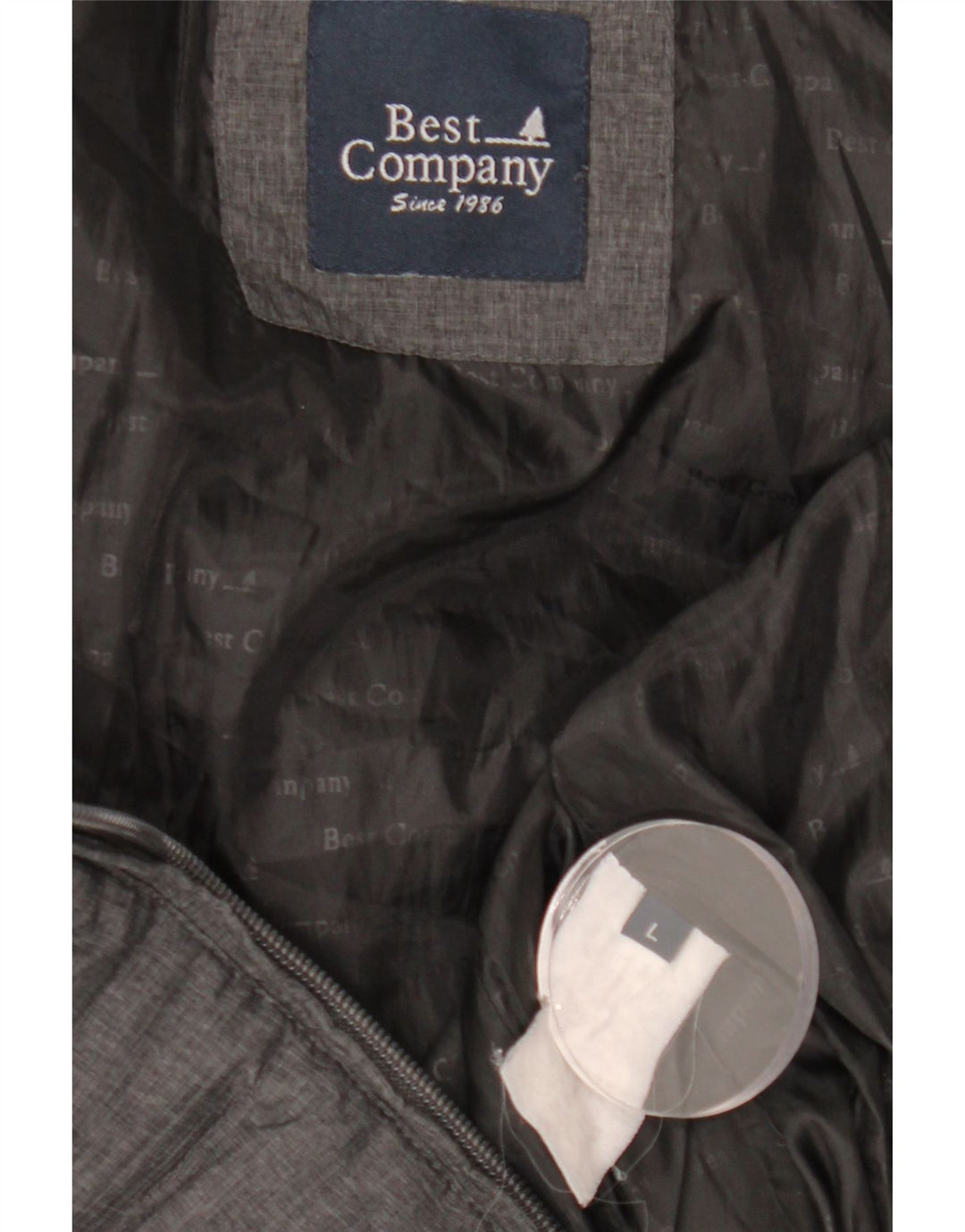 BEST COMPANY Damen Wattierte Jacke UK 14 Large Grau