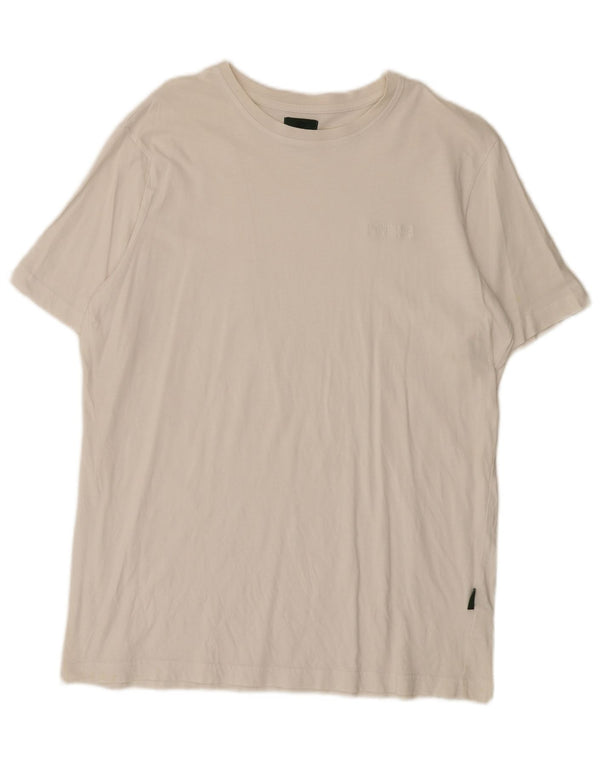 Enrico Coveri Herren T-Shirt Top XL Weiße Baumwolle