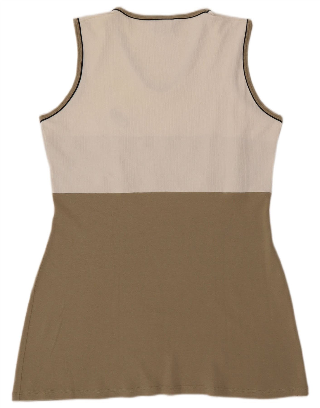 ASICS Damen Tenniskleid UK 18 XL Beige Colourblock Baumwolle
