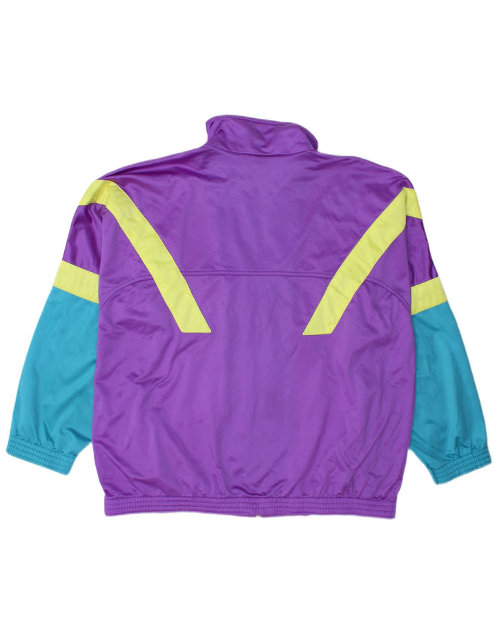 Brugi Herren-Trainingsanzug, XL, violett, Farbblock-Polyester