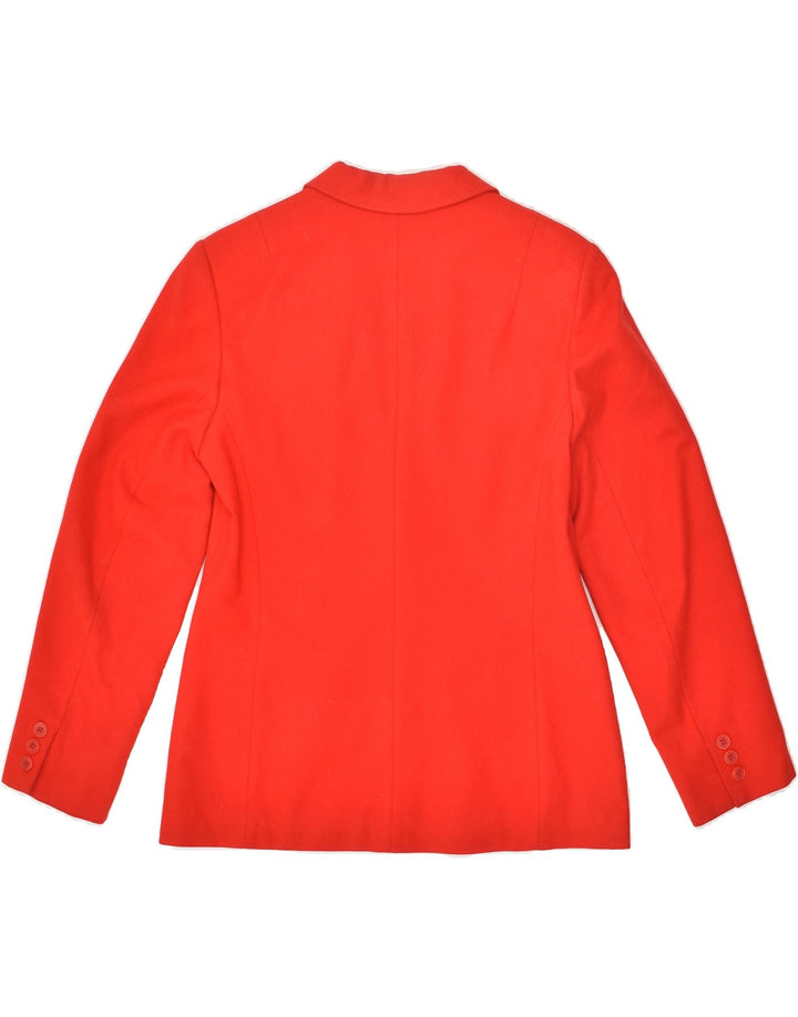 PENDLETON Womens 2 Button Blazer Jacket US 10 Large  Red Virgin Wool | Vintage Pendleton | Thrift | Second-Hand Pendleton | Used Clothing | Messina Hembry 