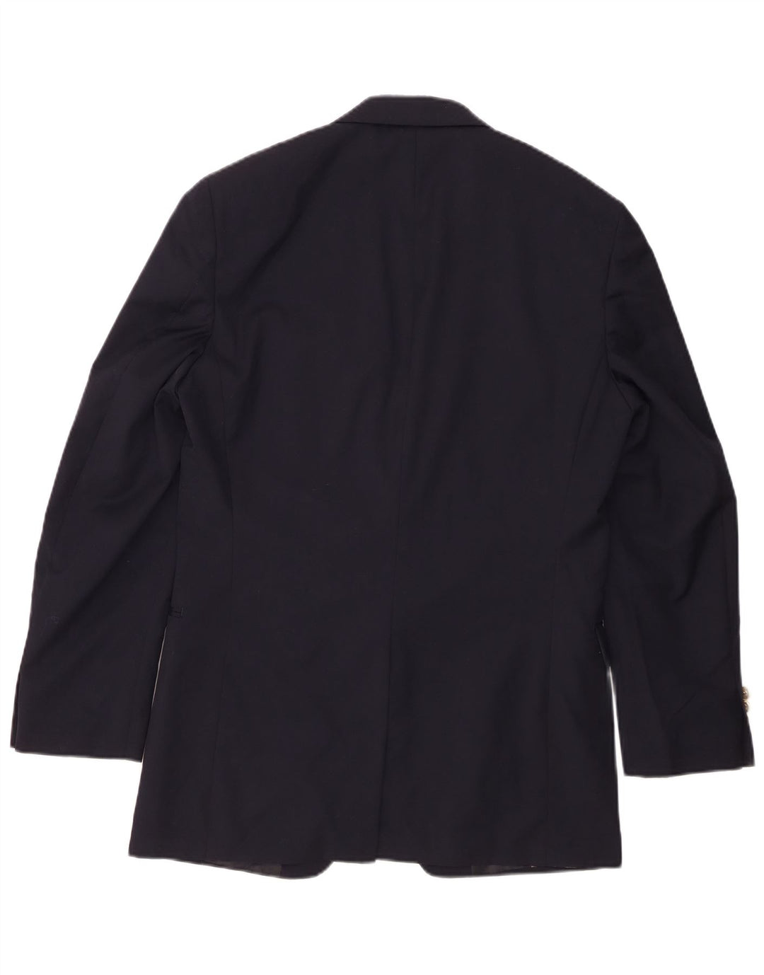 Chaps Herren Longline 2-Knopf-Blazerjacke UK 38 Mittelmarineblaue Wolle