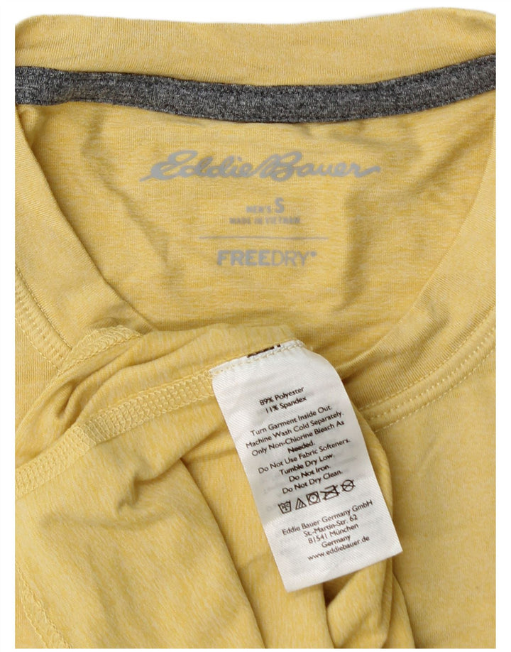 EDDIE BAUER Herren-Top, langärmelig, klein, gelb, Polyester
