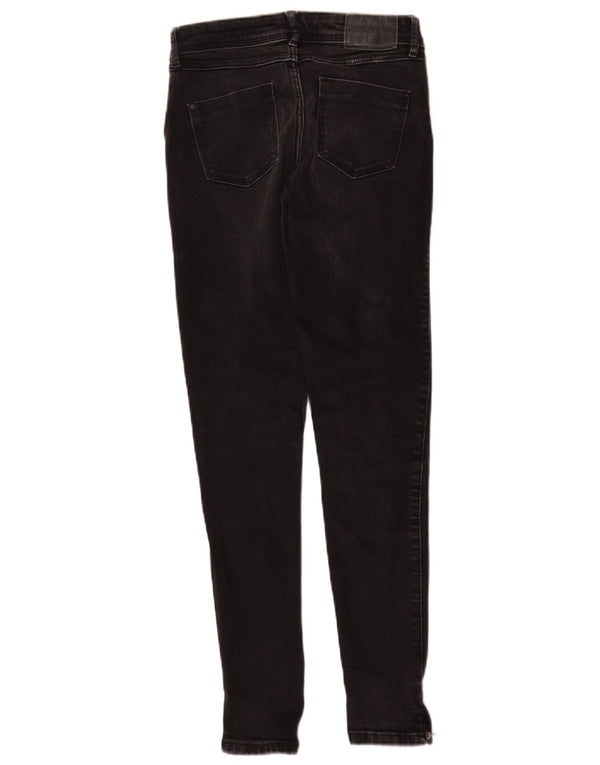 Zara Womens Skinny Jeans EU 34 2XS W24 L28 Black Cotton