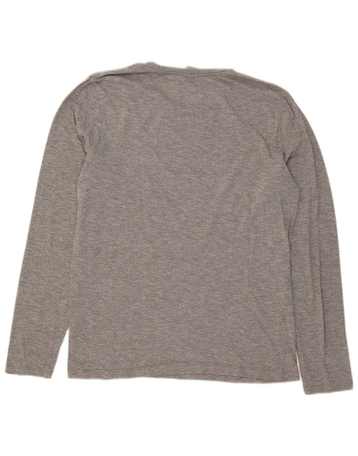 Scotch & Soda Herren-Oberteil, langärmelig, groß, graue Baumwolle