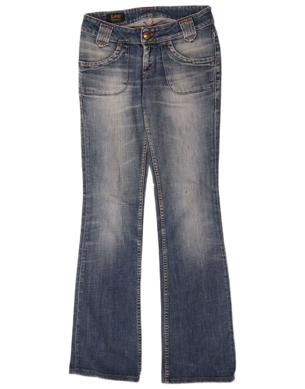 Lee Damen Leola Bootcut-Jeans mit niedriger Taille, W28, L32, blaue Baumwolle