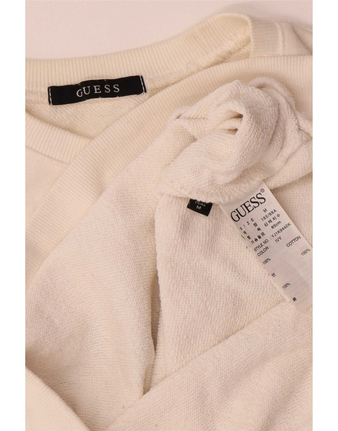 Guess Grafik-Sweatshirt für Damen, UK 14, mittelgrau, aus Baumwolle