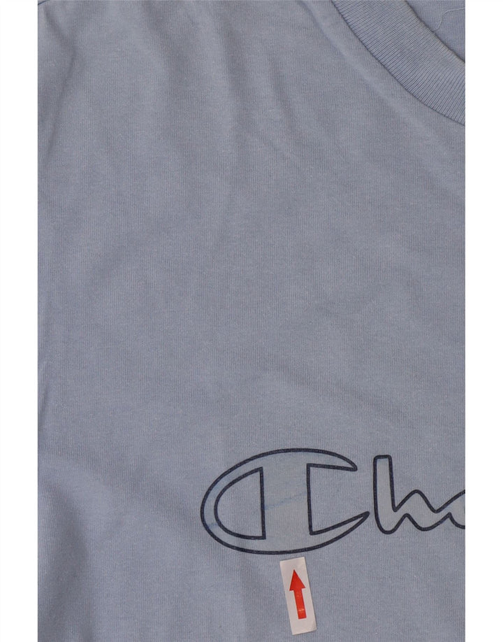 Champion Herren-T-Shirt mit Grafik, groß, aus blauer Baumwolle