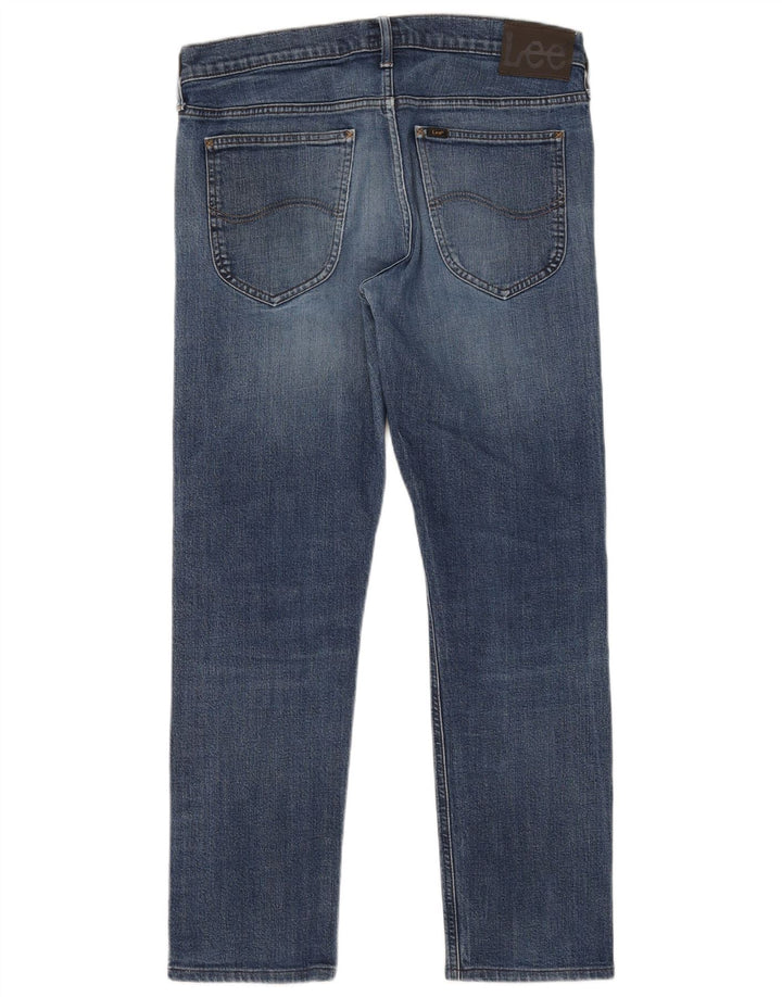 Lee Herren Daren Zip Fly Slim Jeans W32 L29 Blaue Baumwolle
