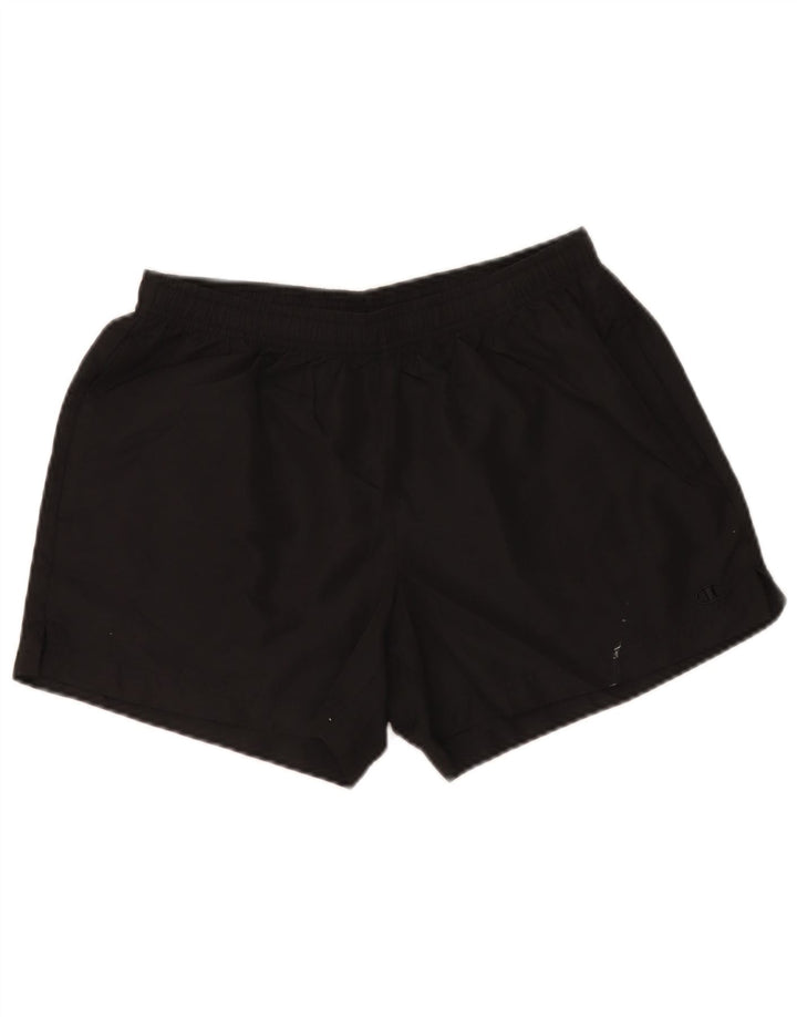 Champion Damen Sportshorts UK 14 Large Schwarz Polyester