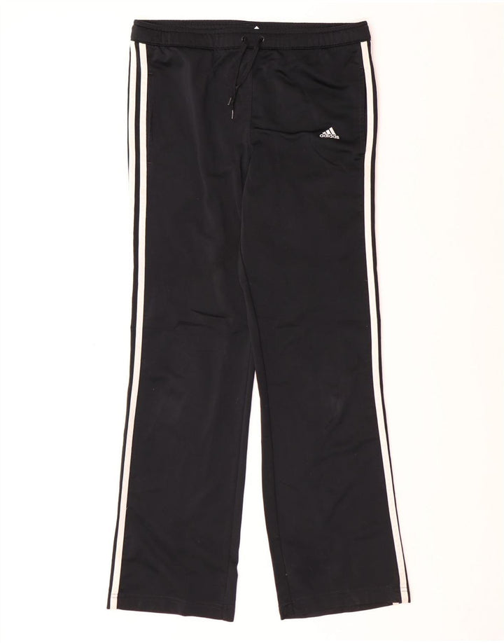 Adidas Damen Trainingshose UK 10 Small Schwarz Polyester