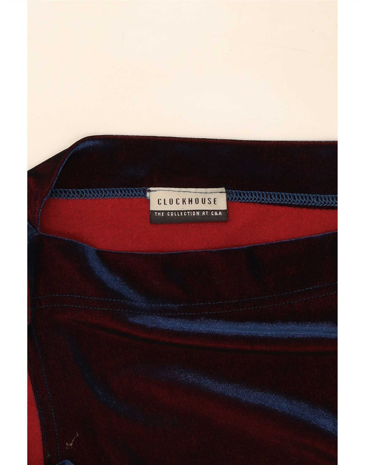 CLOCK HOUSE Damen Ärmelloses Maxikleid UK 12 Mittelrotes Polyester