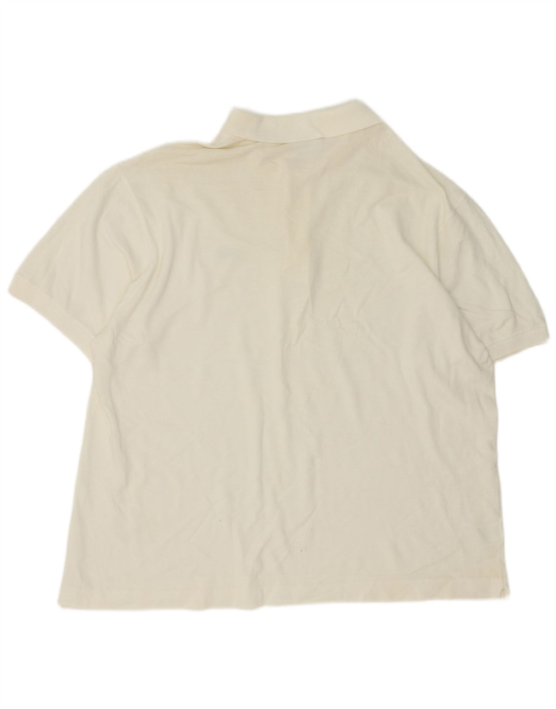 Lacoste Herren-Poloshirt, Größe 6 XL, weiße Baumwolle