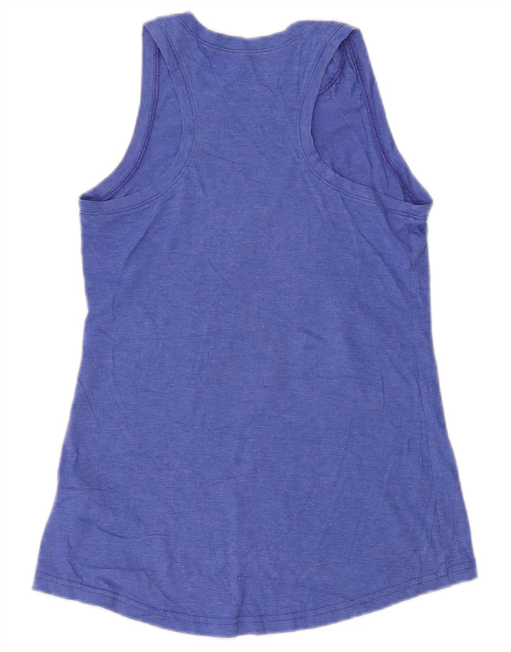 REEBOK Damen Weste Top UK 8 Small Blau Polyester