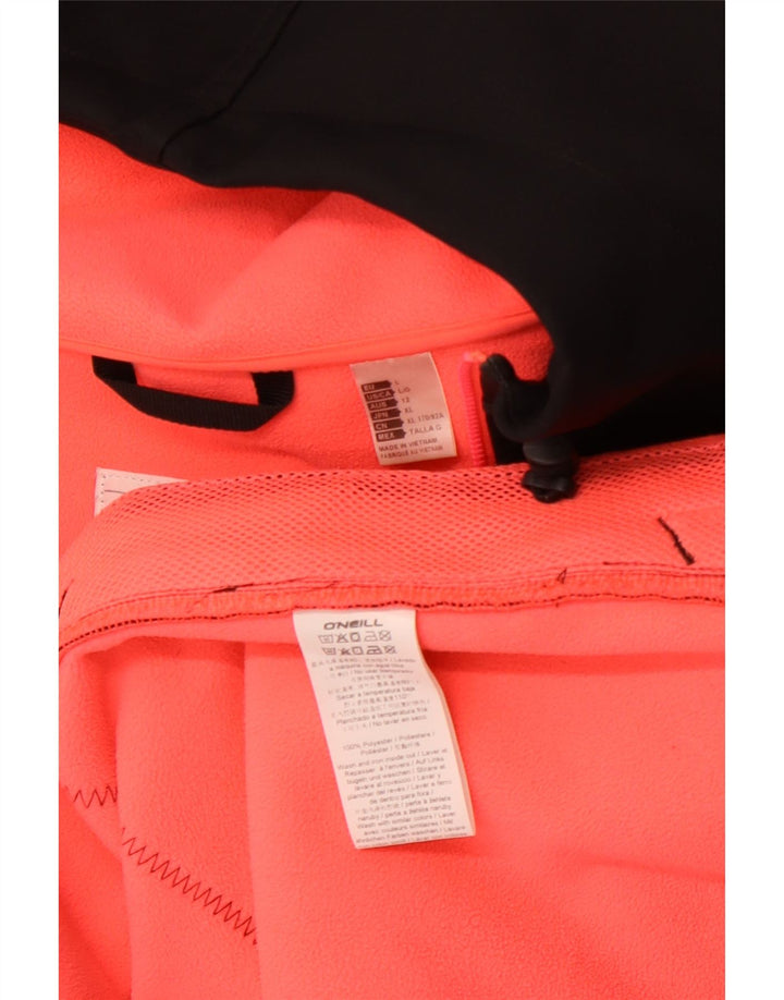 O'NEILL Damen-Windbreakerjacke mit Kapuze, UK 14, Größe L, Schwarz, Polyester