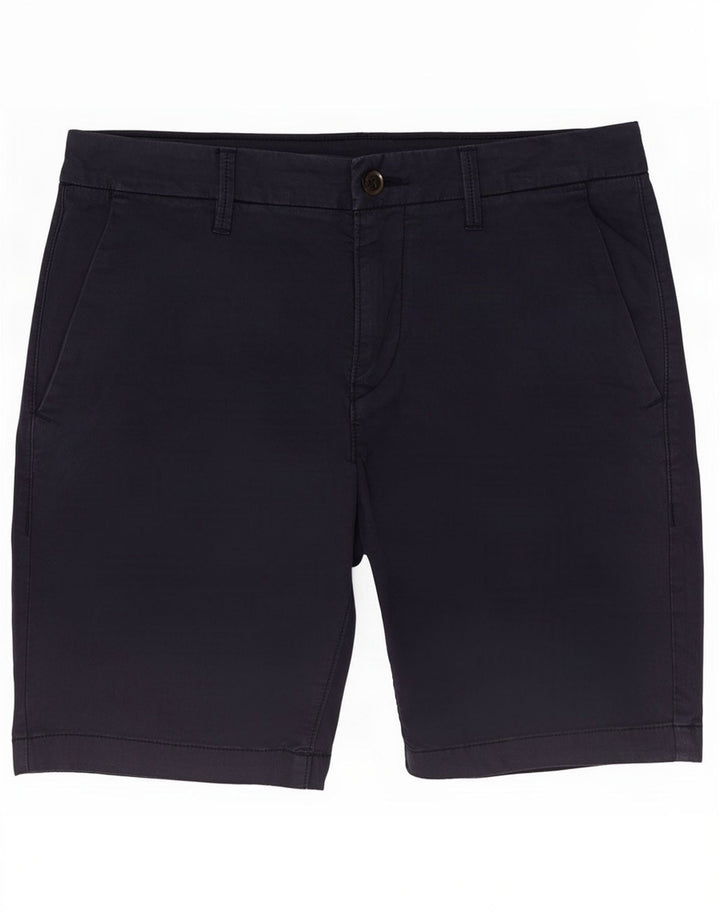 Timberland Herren Chino-Shorts W32 Medium Navy Blue Cotton