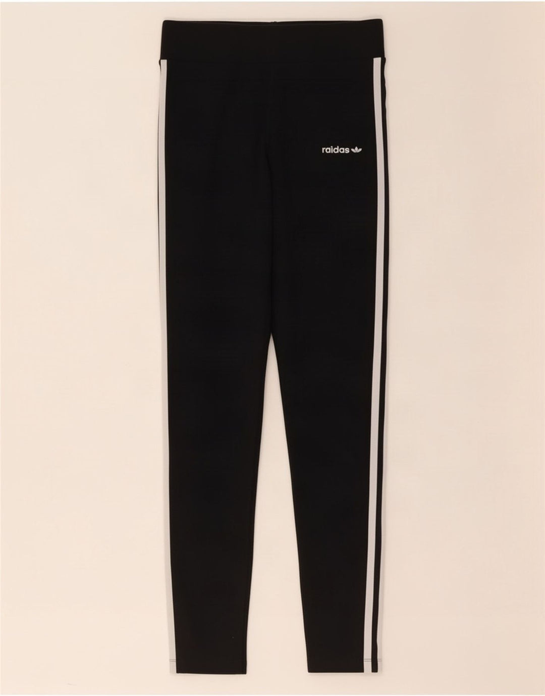 Adidas Damen Leggings UK 12 Medium Schwarz Baumwolle
