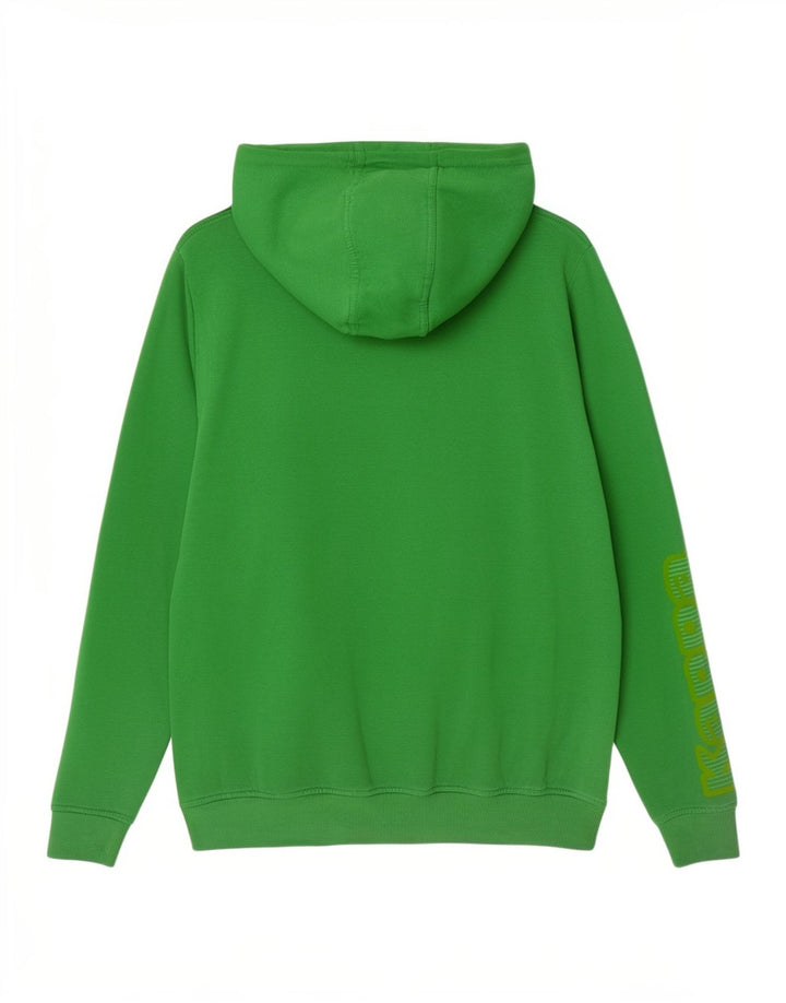 Kappa Herren Graphic Hoodie Pullover Mittelgrüne Baumwolle