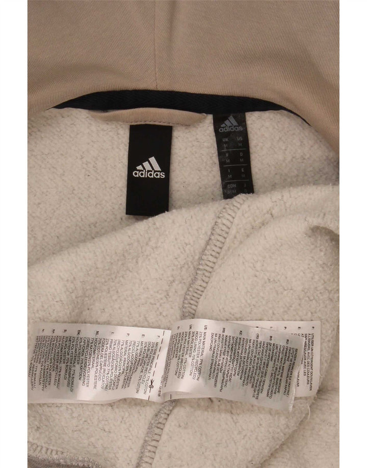 Adidas Herren 3D Arc Zip Hoodie Pullover mittelgraue Baumwolle